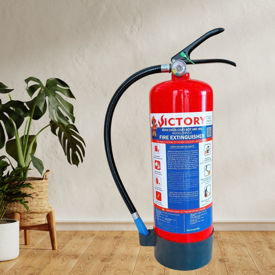 Bình chữa cháy bột ABC 4kg Victory MFZL4-VIC có kiểm định