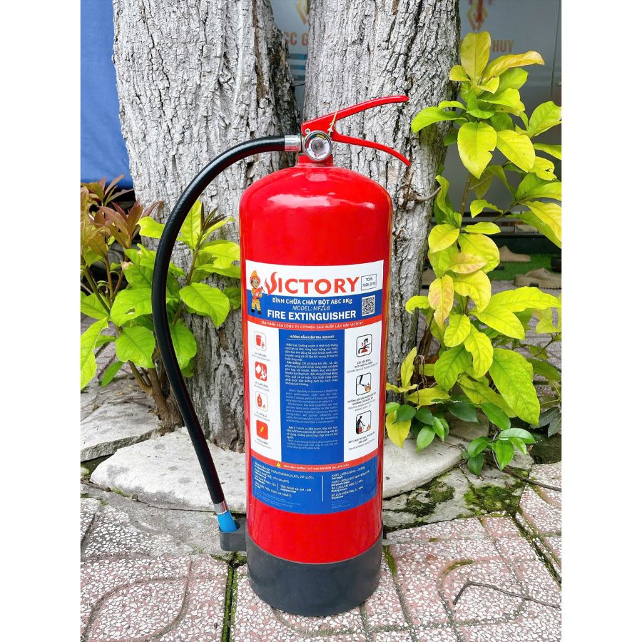 Bình chữa cháy bột ABC 8kg Victory MFZL8-VIC có kiểm định