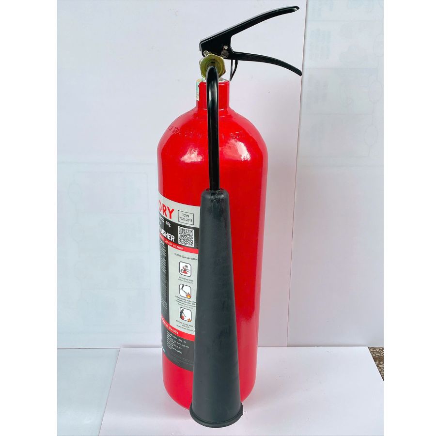 Bình chữa cháy khí CO₂ 3kg Victory MT3-VIC có kiểm định