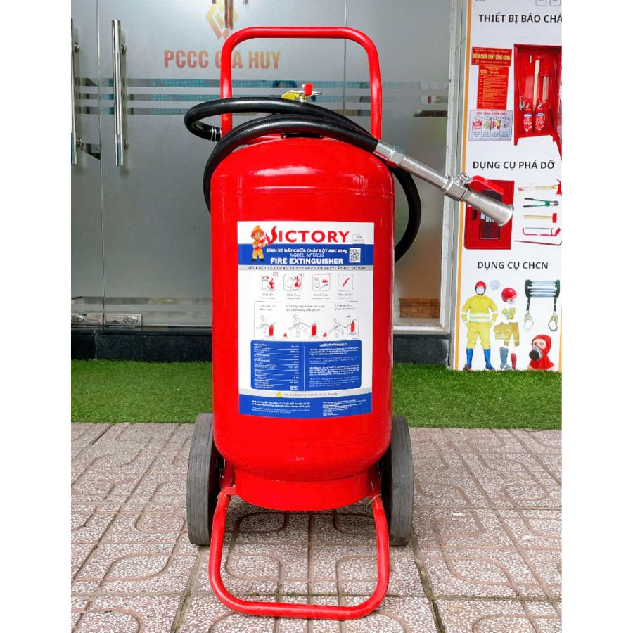 Bình chữa cháy xe đẩy bột ABC 35kg Victory MFTZL35-VIC