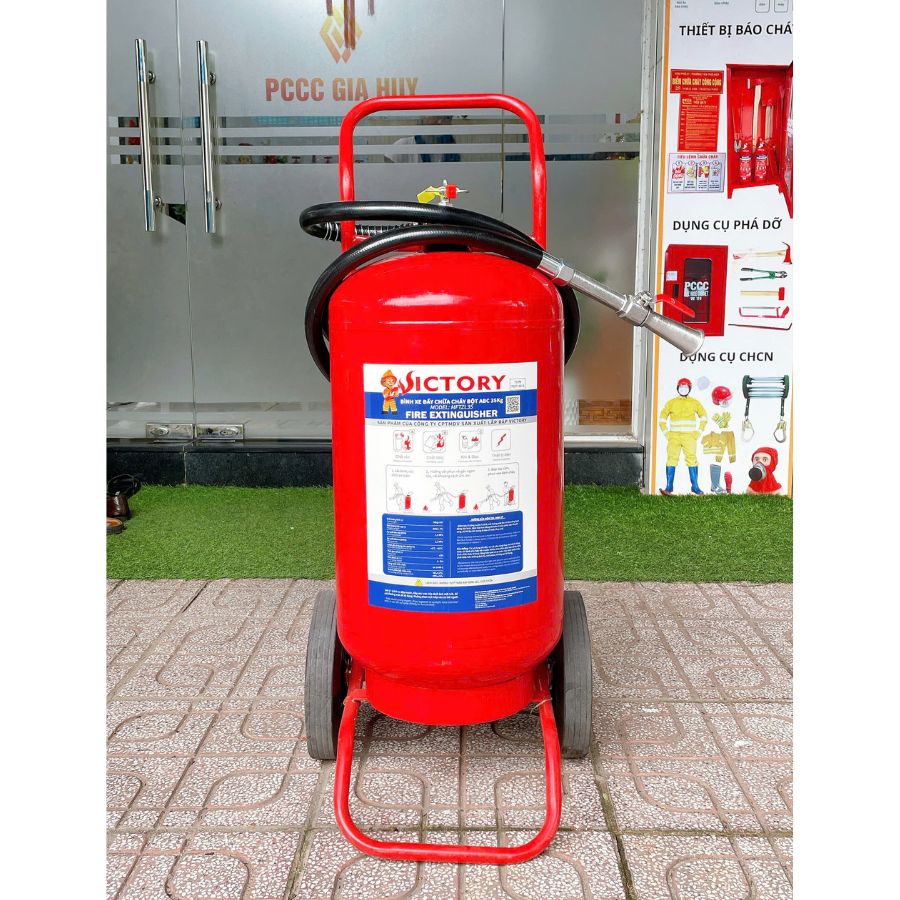 Bình chữa cháy xe đẩy bột ABC 35kg Victory MFTZL35-VIC