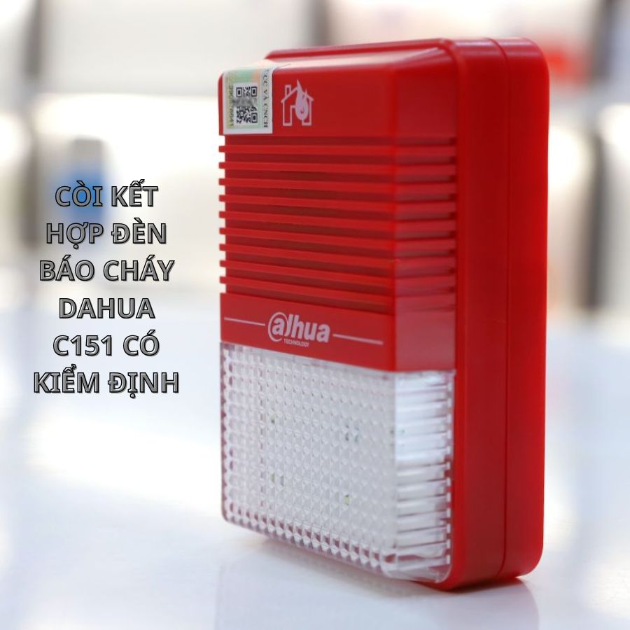 Còi báo cháy kết hợp đèn chớp Dahua DHI-HY-C151 - Hệ thường