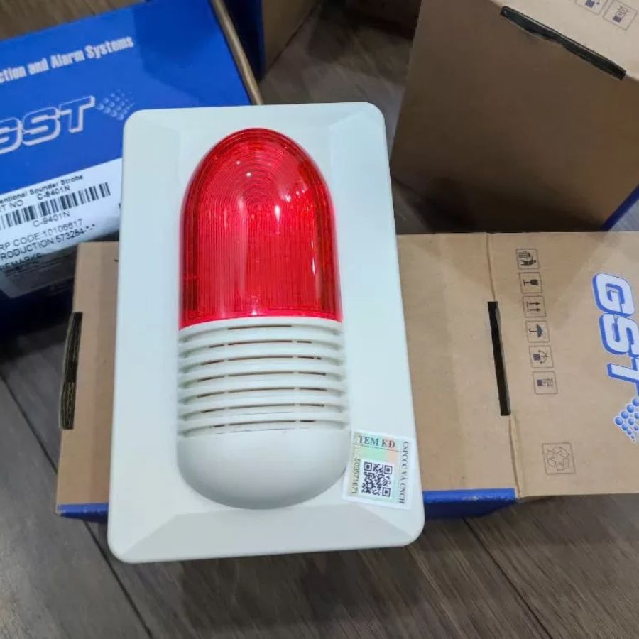 Còi đèn báo cháy kết hợp GST C-9401N - Hệ thường