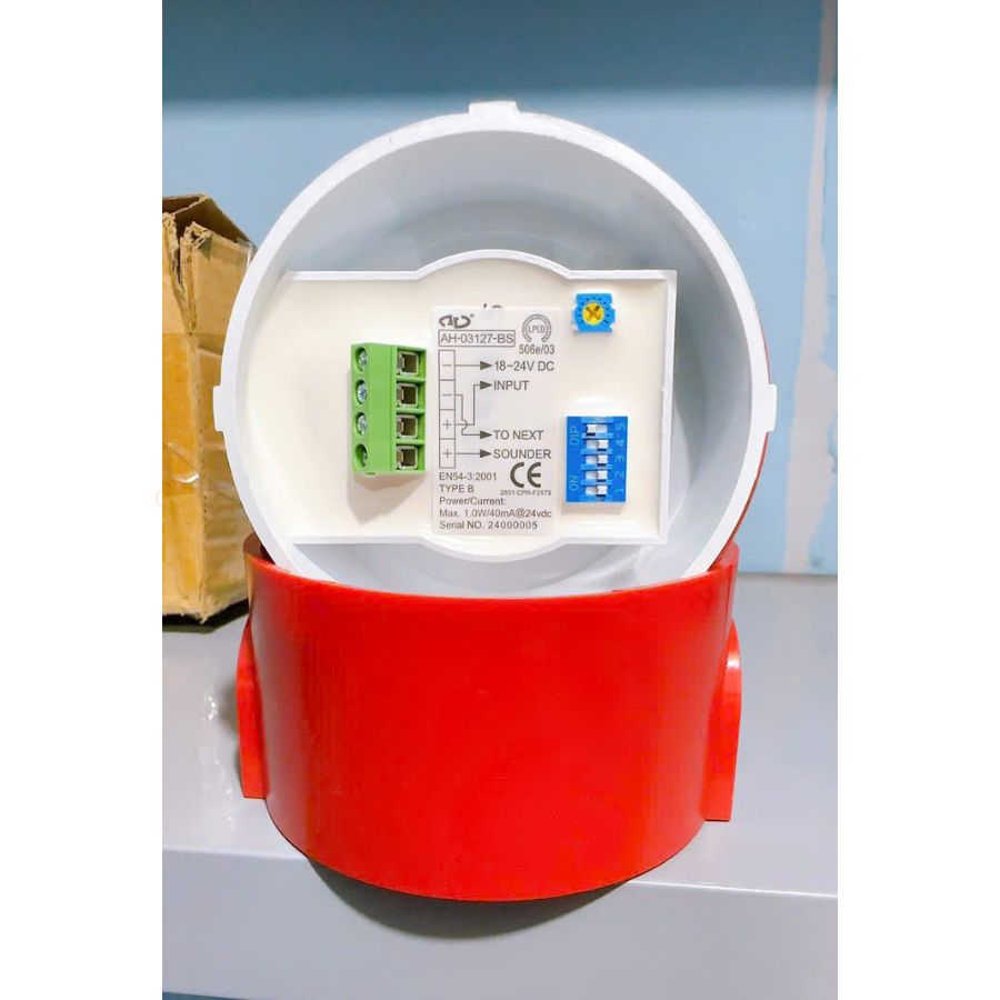 Còi đèn báo cháy báo động 24V Horing AH-03127-BS – Hệ thường