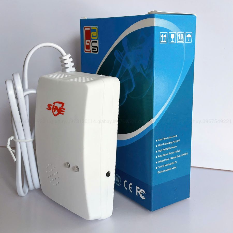Đầu báo rò rỉ khí gas SINE RA-818 độc lập – Nguồn 220V