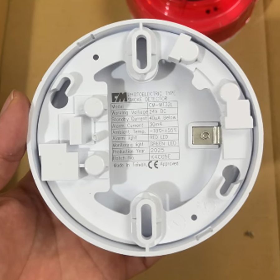 Đầu báo khói quang 24VDC Chungmei CM-WT32L có kiểm định&nbsp;