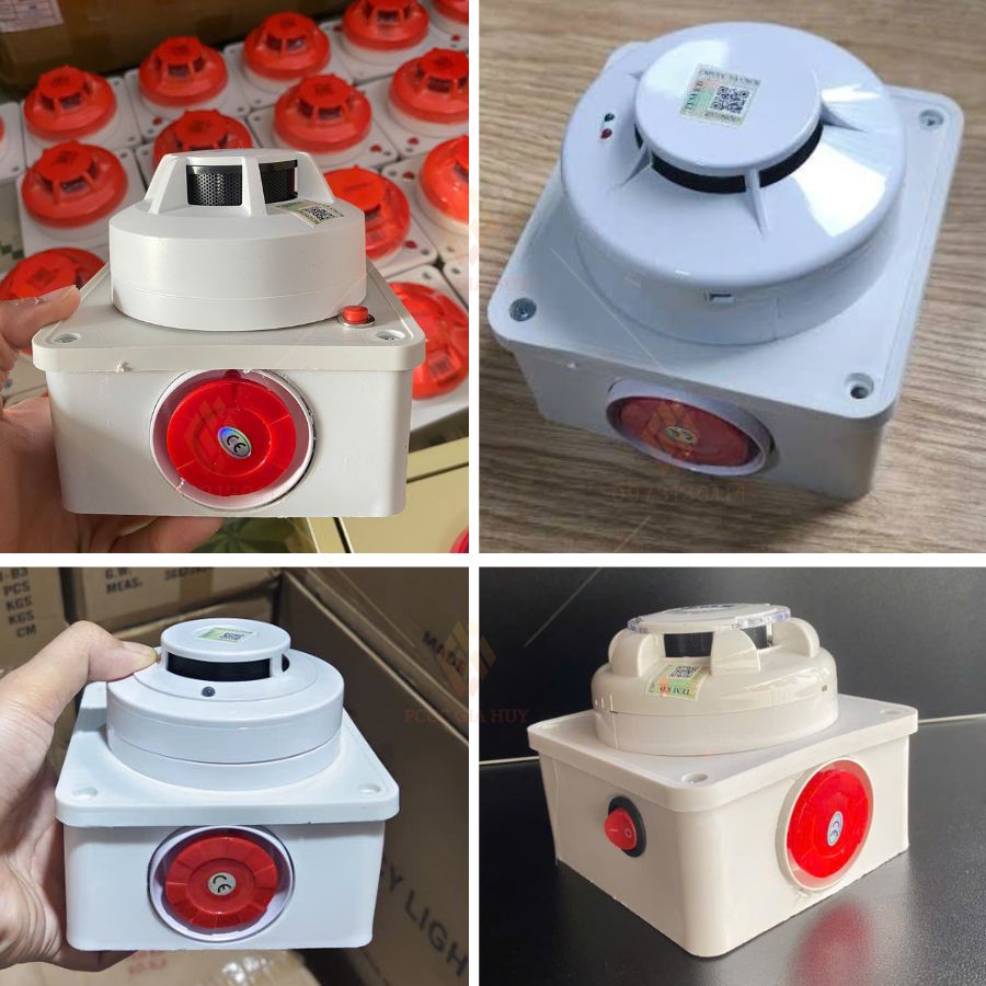 Đầu báo khói độc lập dùng pin có đế,âm thanh to,có kiểm định
