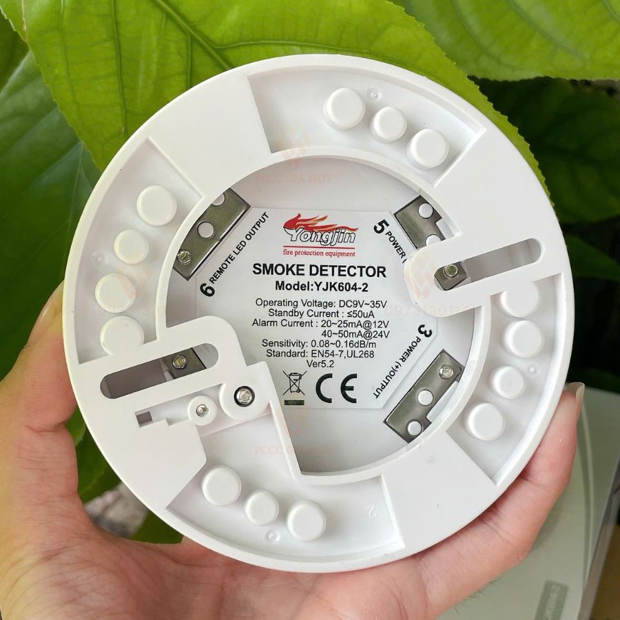 Đầu báo khói 24VDC Yongjin YJ-K604-2 có kiểm định