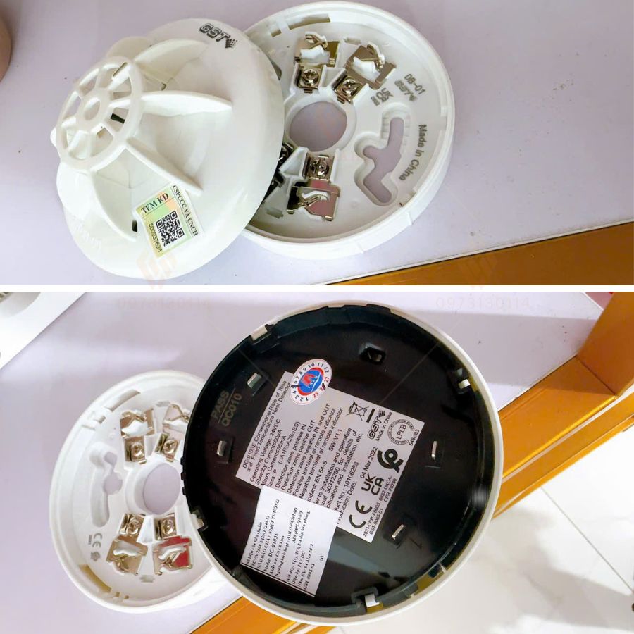 Đầu báo nhiệt gia tăng và cố định GST DC-9103E có kiểm định&nbsp;