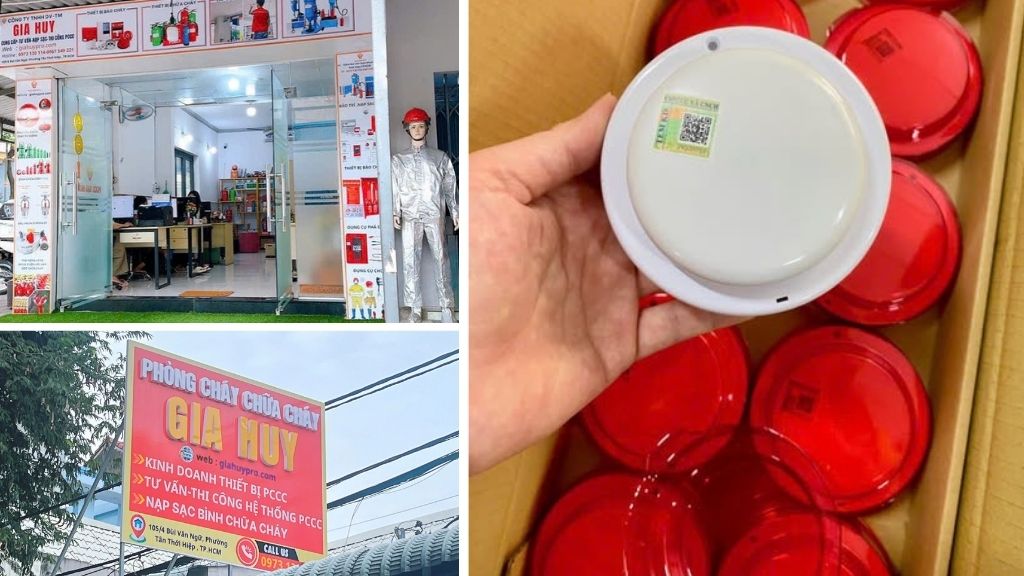 Đầu báo nhiệt Chungmei CM-WS26L và thiết bị báo cháy có sẵn tại Gia Huy