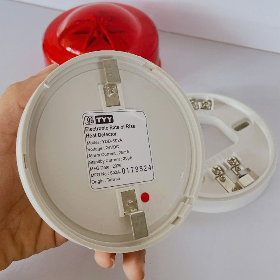 Đầu báo nhiệt gia tăng Yunyang YDD-S02A có kiểm định