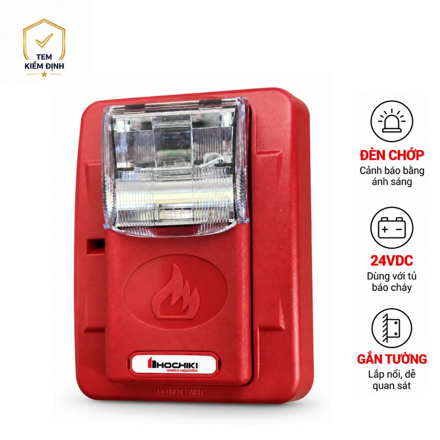 Đèn chớp báo cháy Hochiki HES3-24WR có kiểm định–Hệ&nbsp; thường