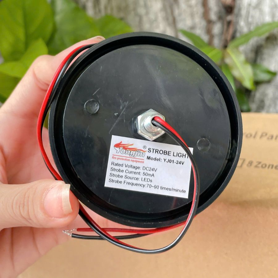 Đèn báo cháy chỉ thị khuvực Yongjin YJ01-24V–Dùng tủ báocháy