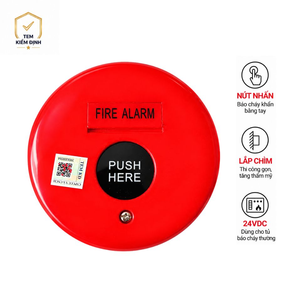 Nút nhấn khẩn tròn thường Dahua DHI-HY-C123