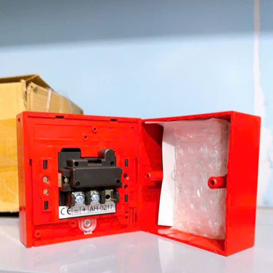 Nút nhấn khẩn vuông bể kính Horing AH-0217–Không nắp bảo vệ