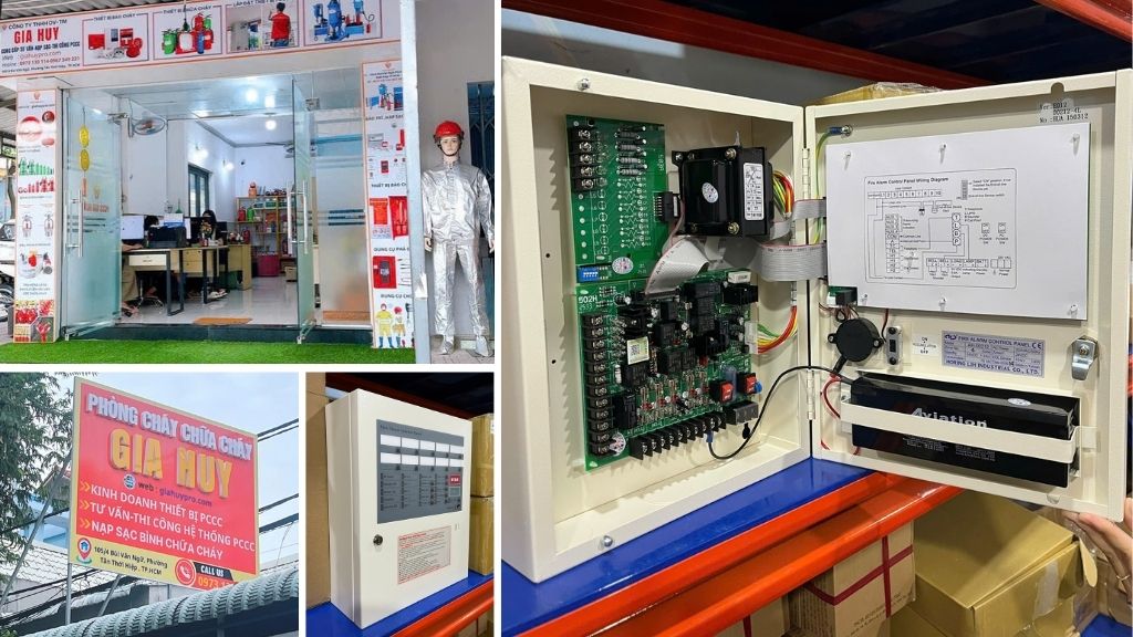 pccc ggia huy cung cấp tủ báo cháy 10 kênh Horing AH-00212-10L