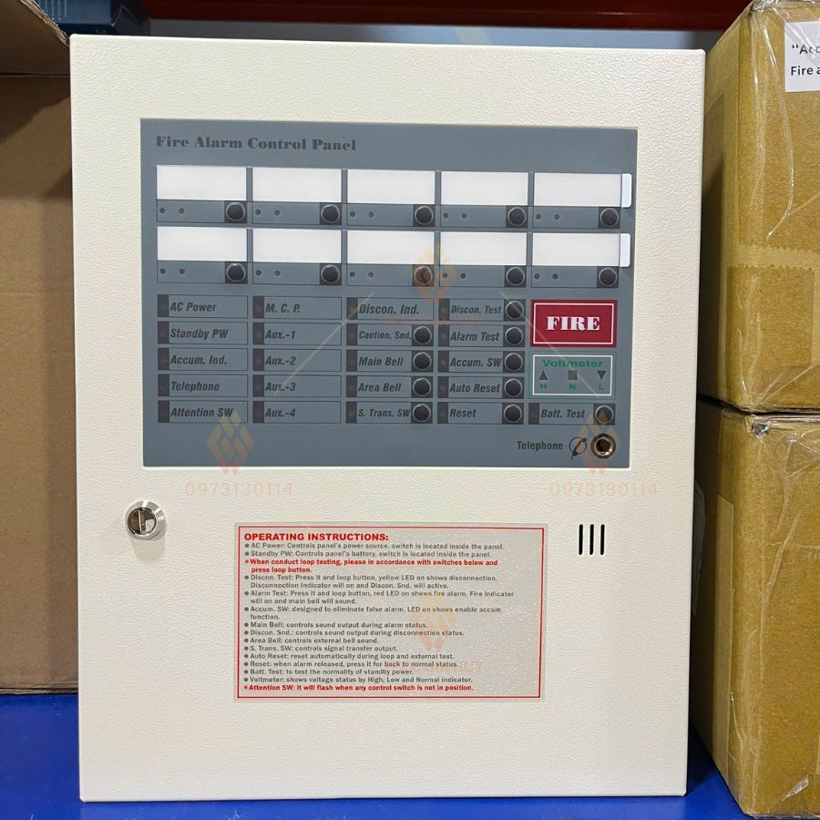 Tủ trung tâm báo cháy 10 kênh Horing AH-00212-10L