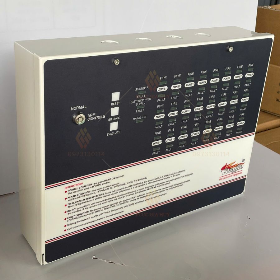 Tủ trung tâm báo cháy 24 kênh Yongjin YJ-824