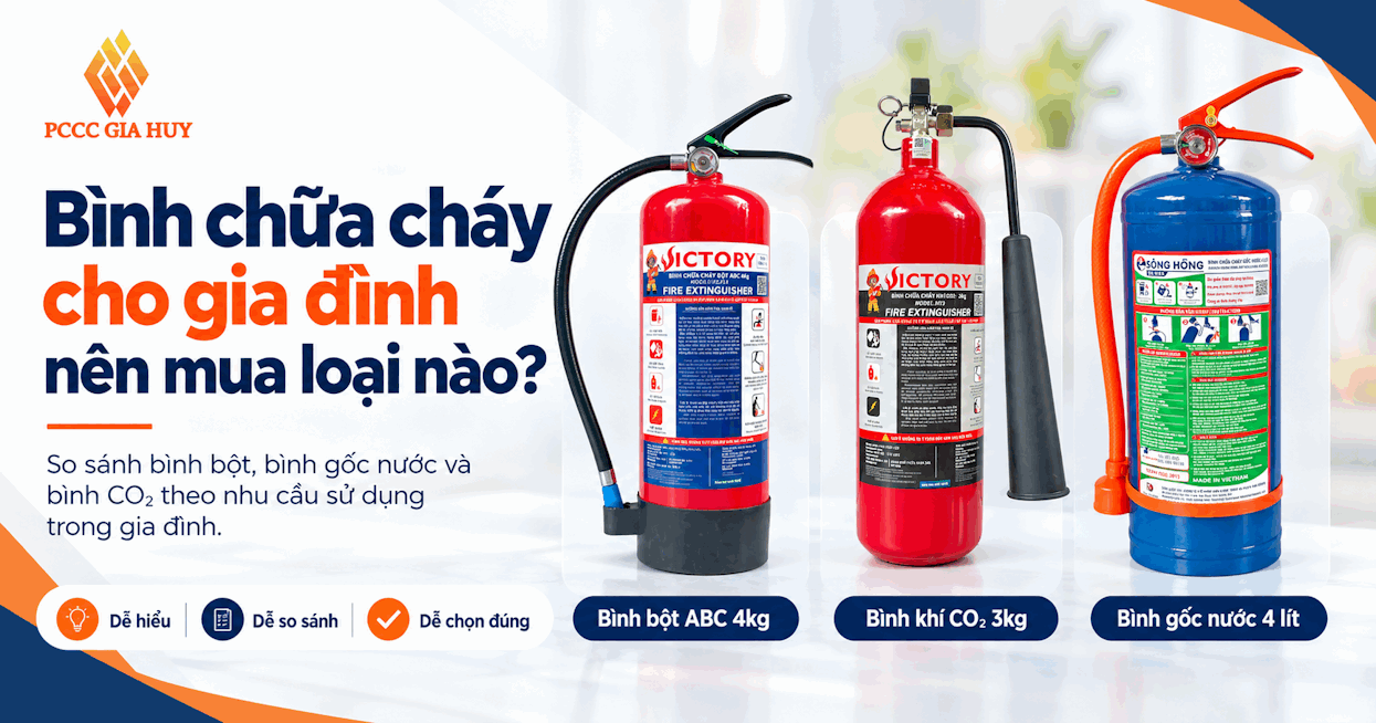 Bình chữa cháy dùng trong gia đình