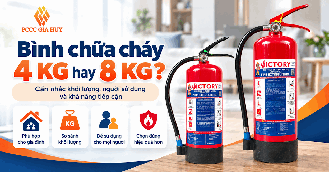 Các quy cách bình chữa cháy