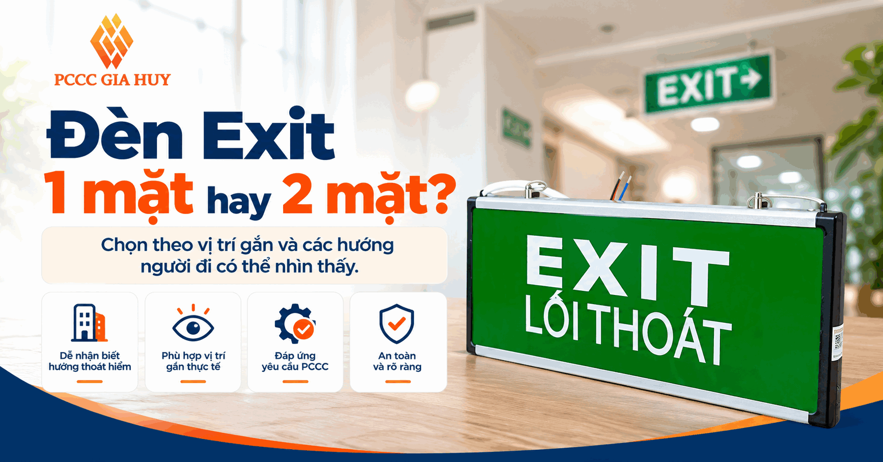 Đèn chỉ dẫn thoát hiểm Exit
