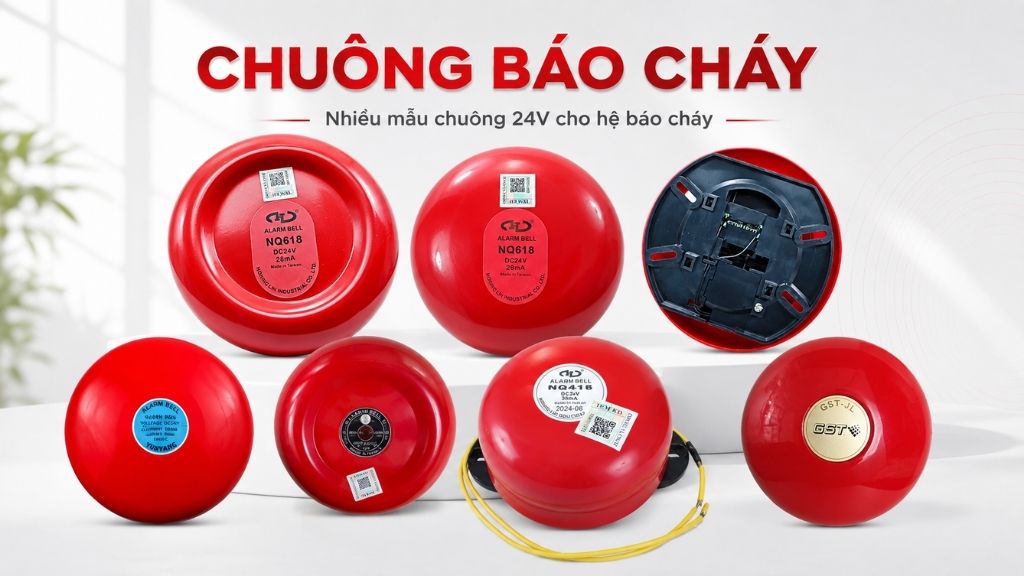 Các mẫu chuông báo cháy 24V dùng trong hệ thống báo cháy