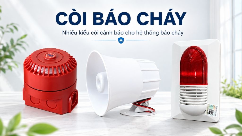 Các loại còi báo cháy 24V còi đèn và sounder địa chỉ
