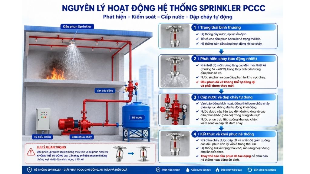 nguyên lý hoạt động của hệ thống sprikler