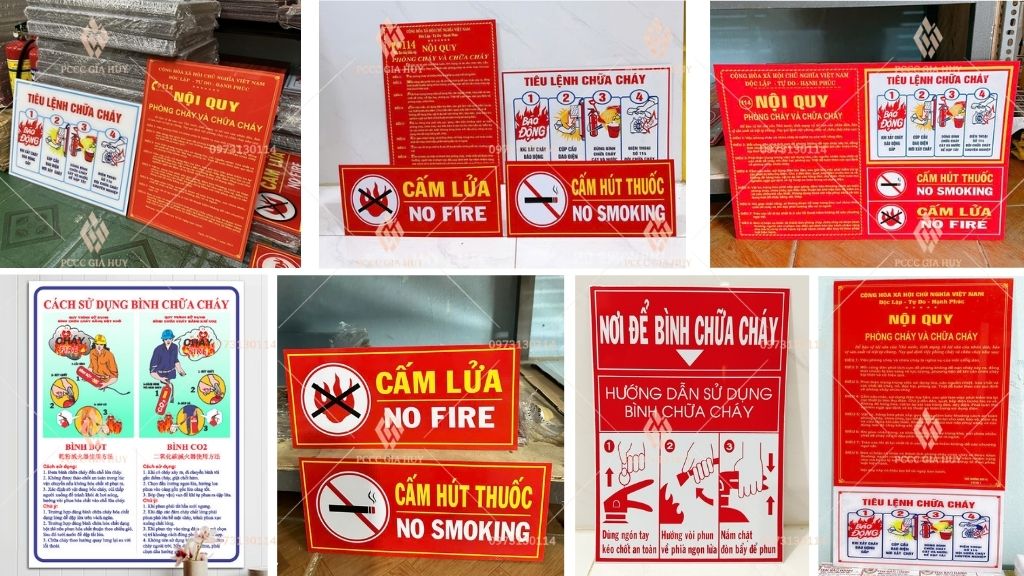 các loại biển báo pccc