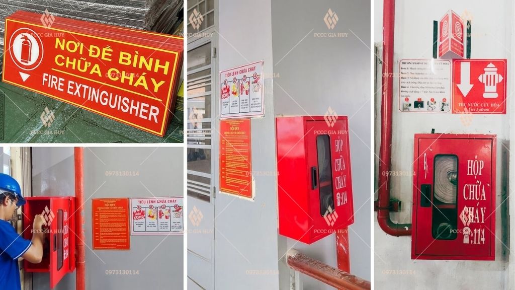 vai trò của biển nội quy tiêu lệnh và biển bình chữa cháy