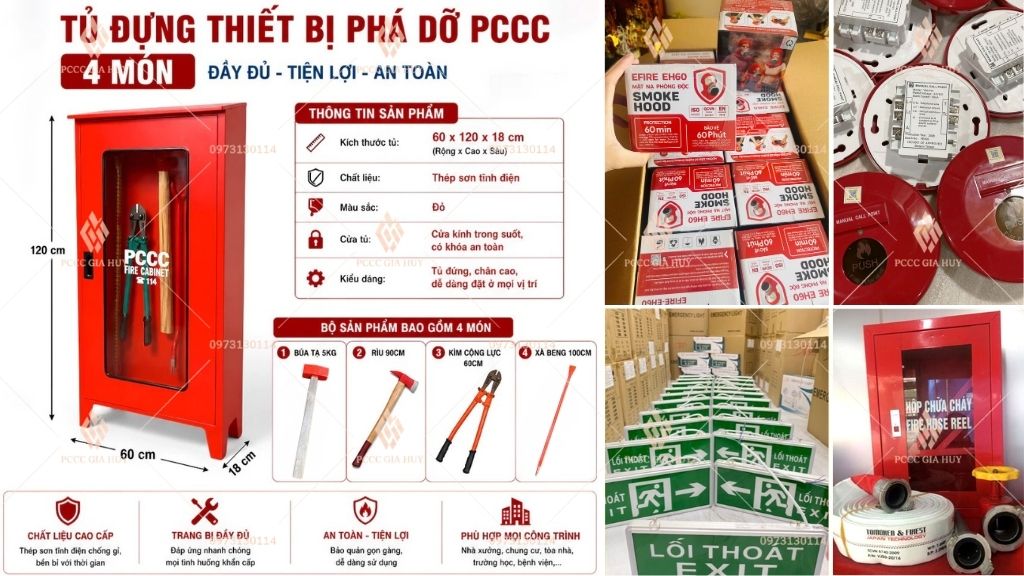 Combo PCCC là bộ sản phẩm được ghép từ nhiều thiết bị có công dụng bổ trợ nhau