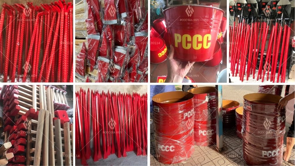 Dụng cụ phá dỡ và chữa cháy thô sơ tại PCCC Gia Huy