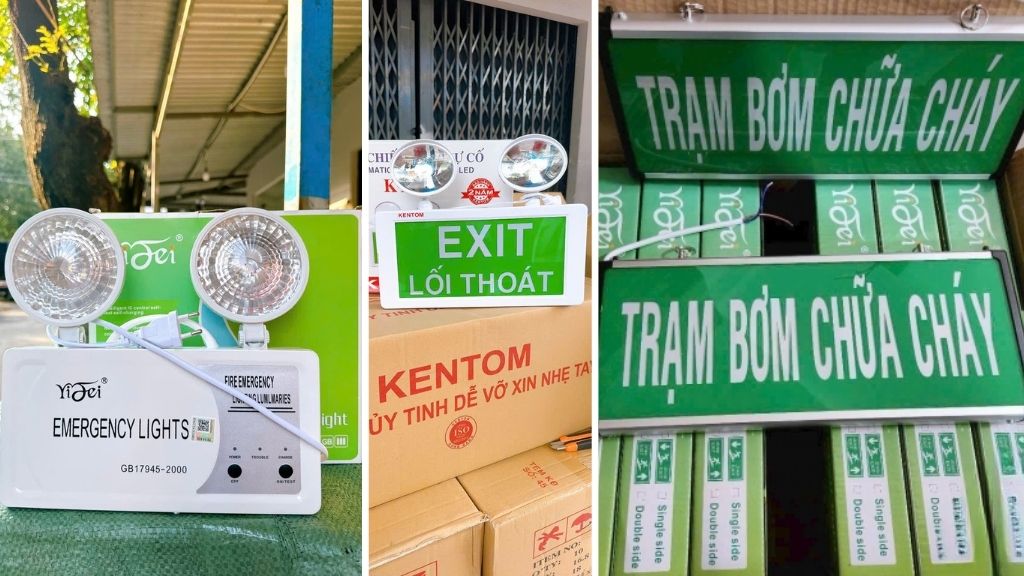 các loại thiết bị chiếu sáng thoát hiểm phổ biến